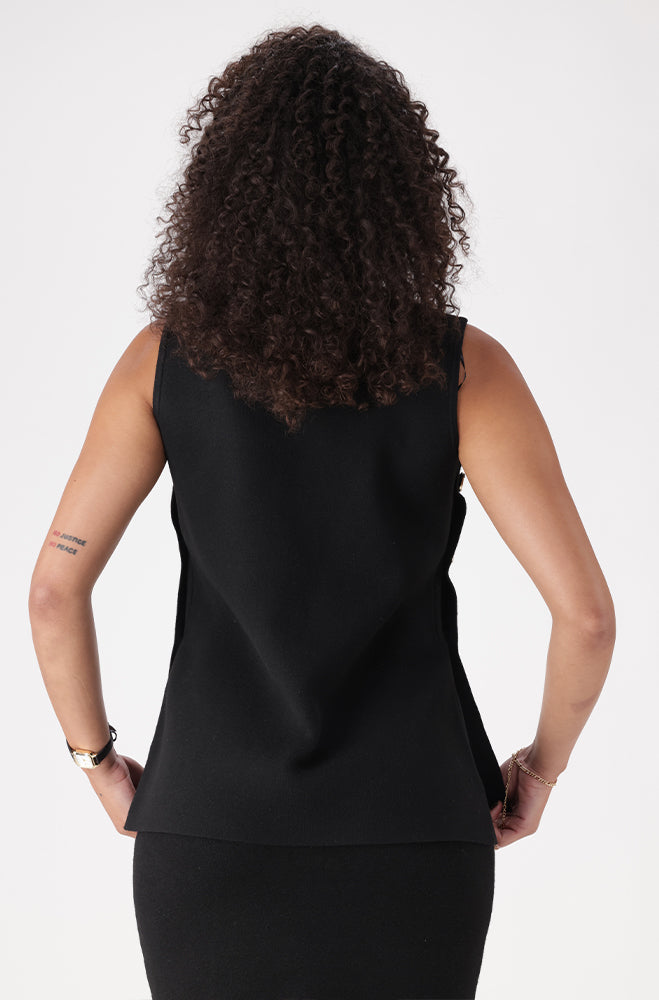 BLAIRE BUTTON DETAIL KNIT TOP