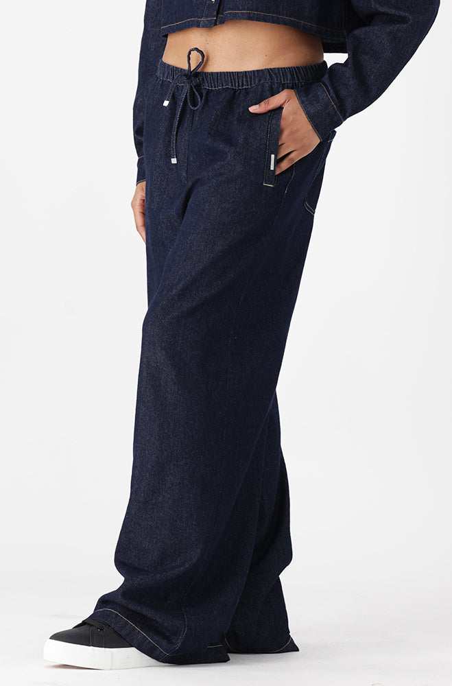 REESE DENIM WIDE LEG PANTS