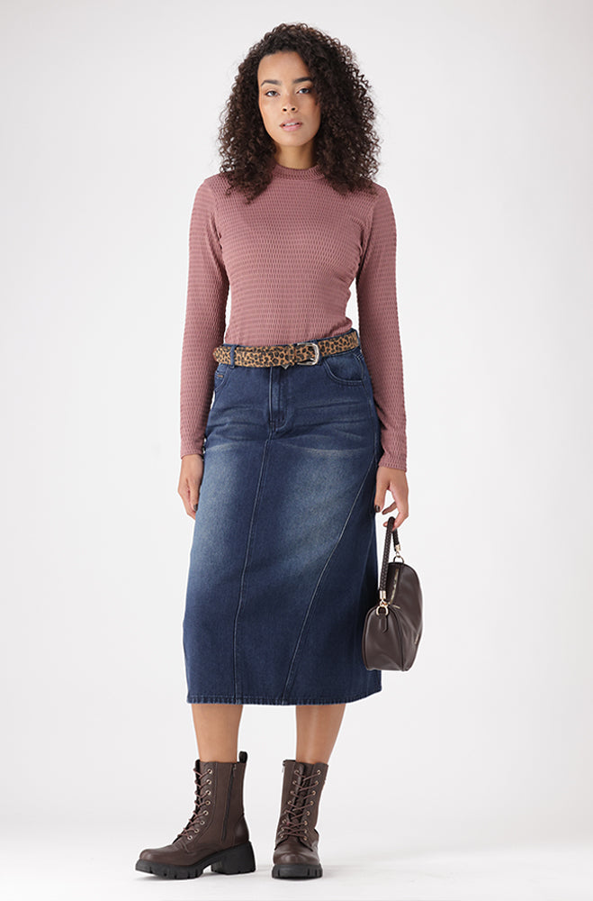 SERENA TEXTURED TURTLE NECK