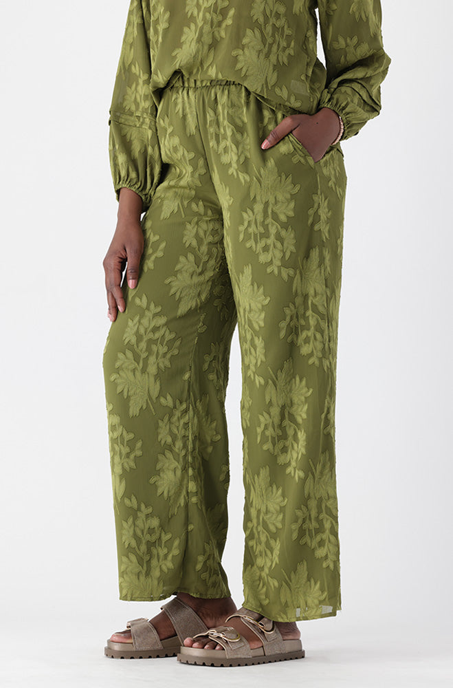 SADE TEXTURED WIDELEG PANTS