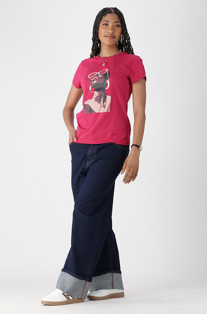 Ladies | Zola Regular Fitted Graphic Tee T-shirts