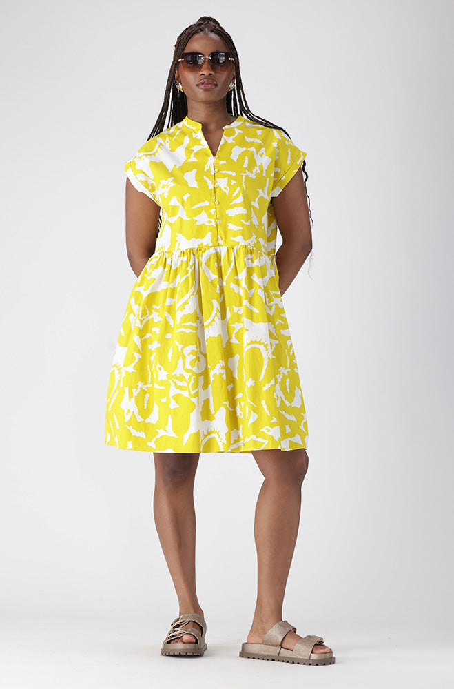 CALLISTA PRINTED TIERED DRESS