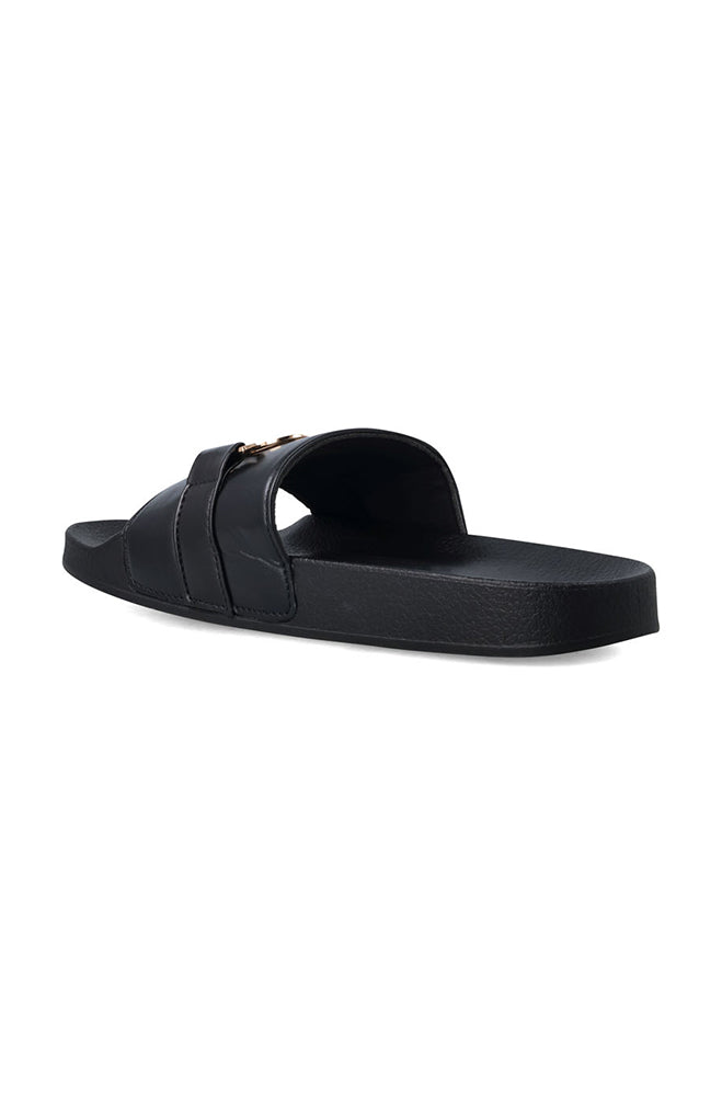 Chloe Gold trim quilted slide