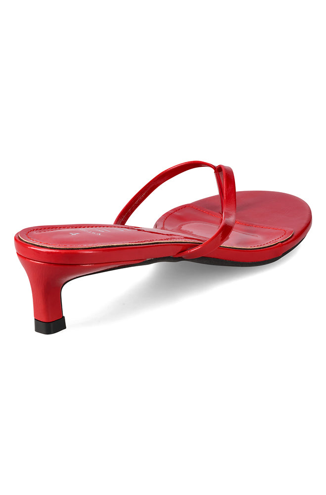 Kadi Patent toe sandal heel