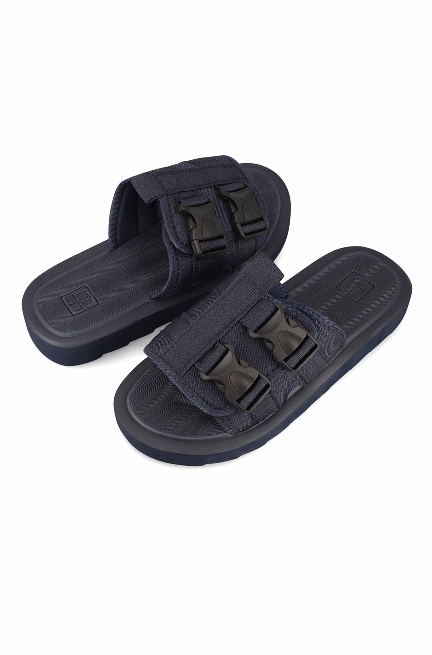 Footwear | Nico Velcro Fashion Slide _ 161634 Blue Sandals