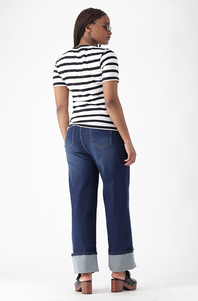 LUNA DENIM HIGH RISE WIDE LEG