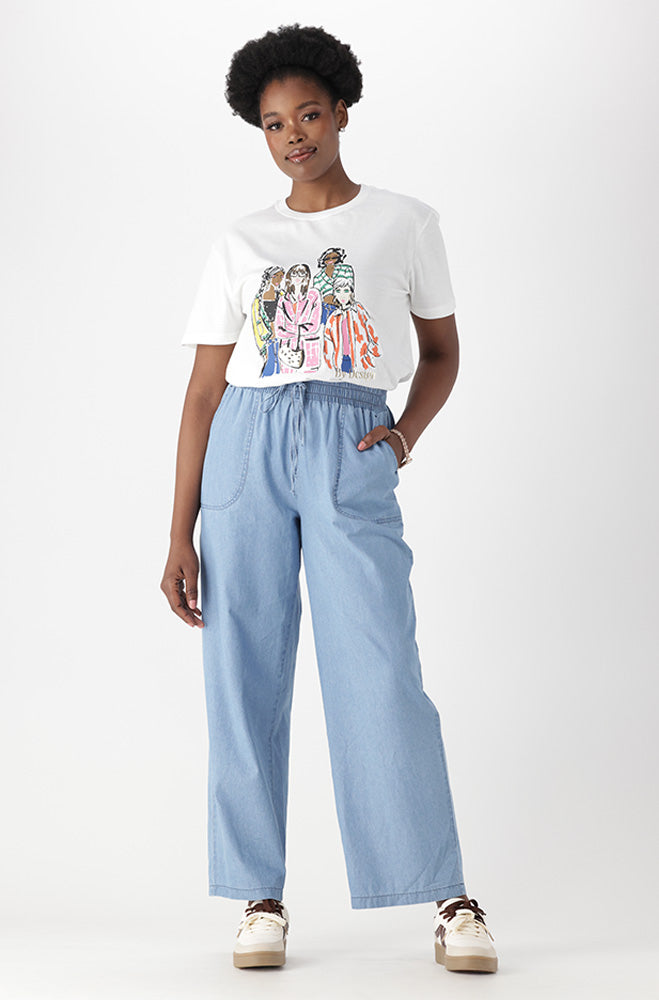 ENYA CHAMBRAY PANTS