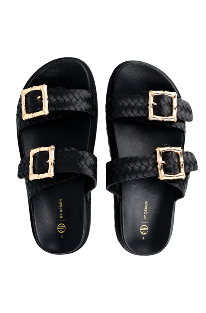 Viola Weaved double buckle sandal