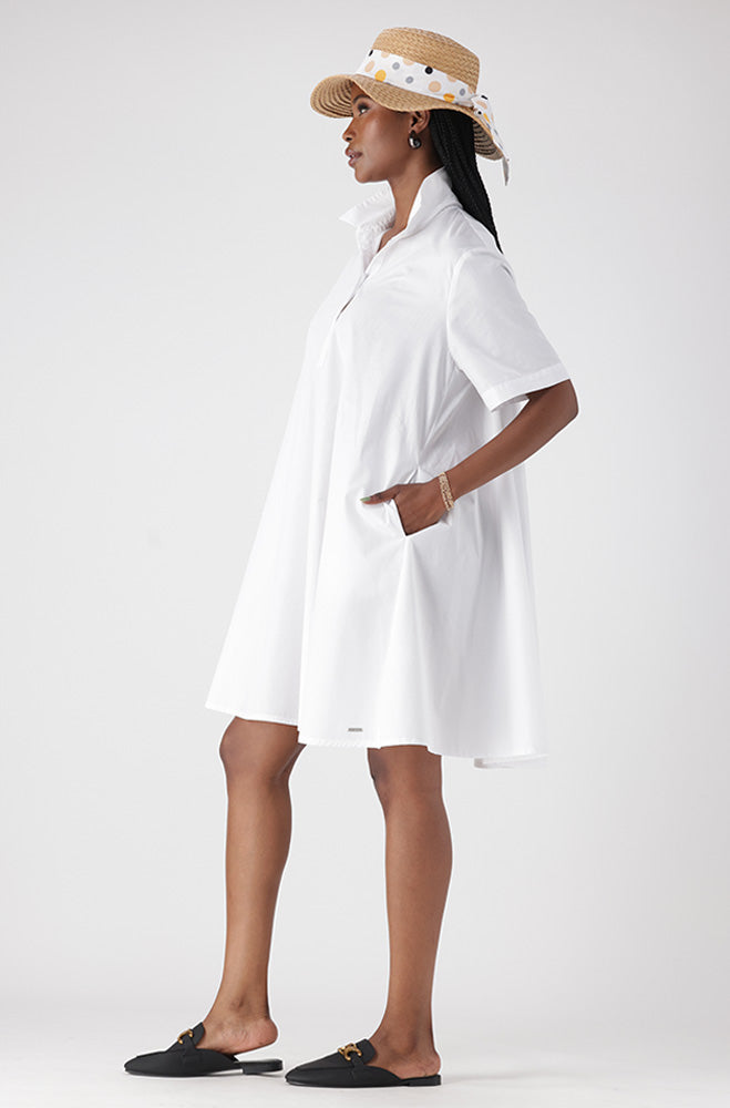 LEIGH POPLIN SHIRT DRESS
