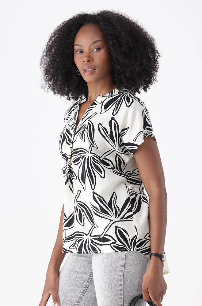 ADINA PRINTED PORTOFINO TOP