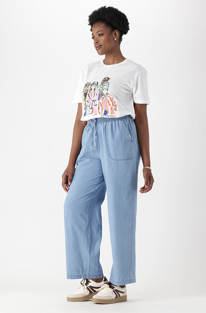 ENYA CHAMBRAY PANTS