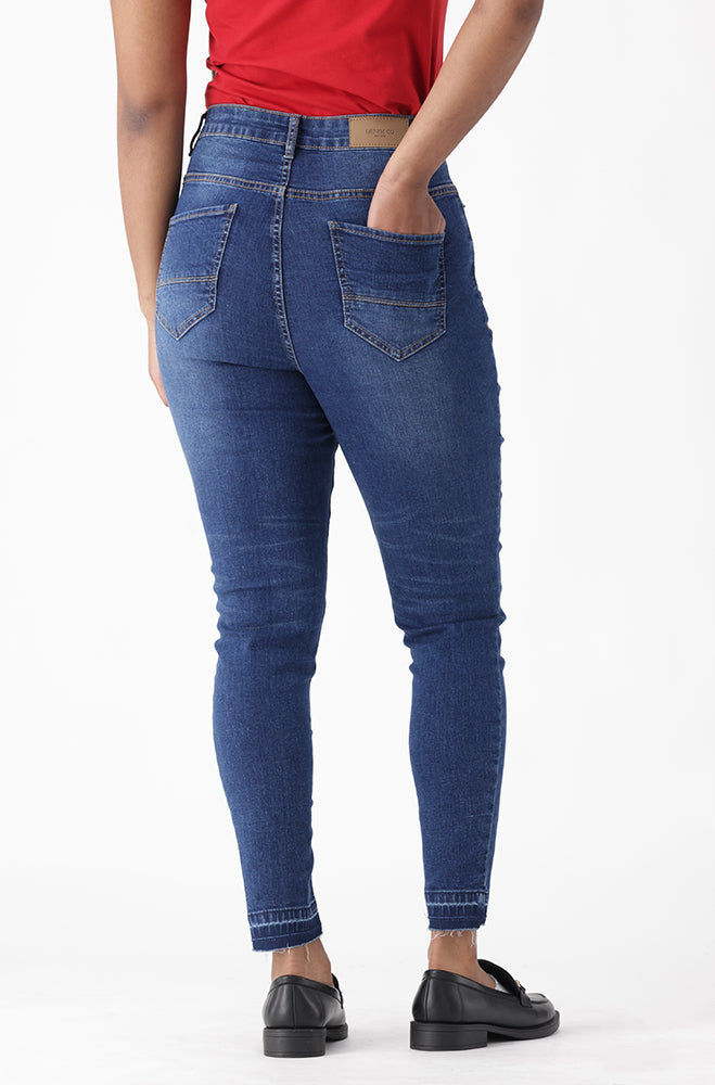 JOSIE DENIM HIGH RISE UNCLIPPED SKINNY