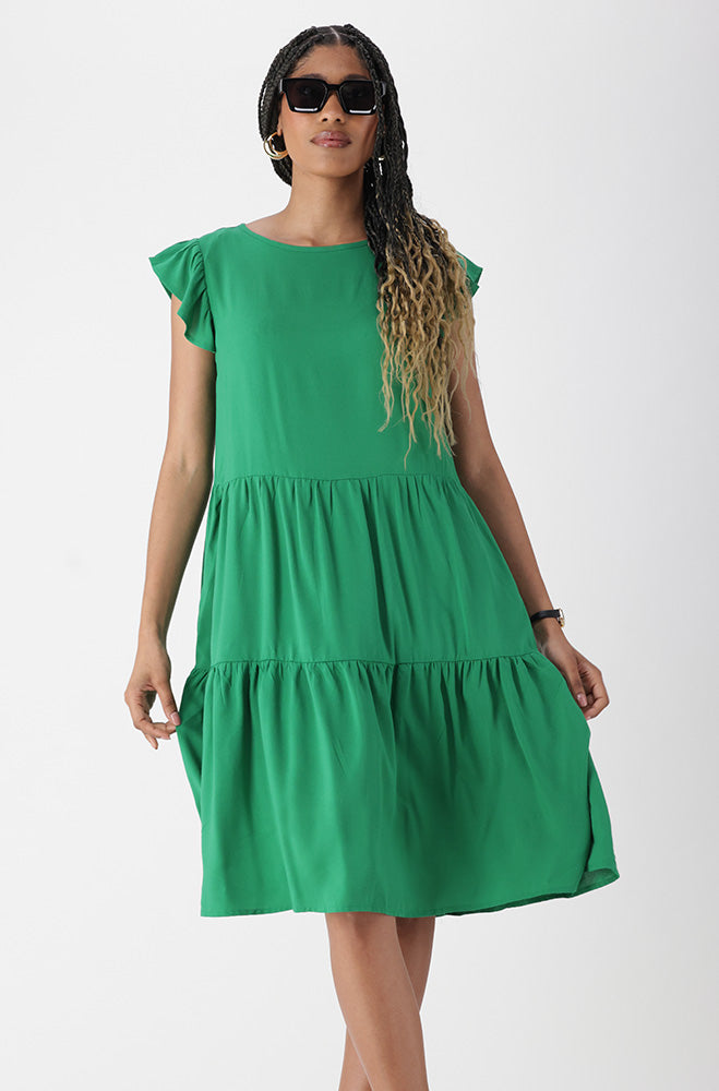 Ladies | Carla Flutter Sleeve Dress Dresses