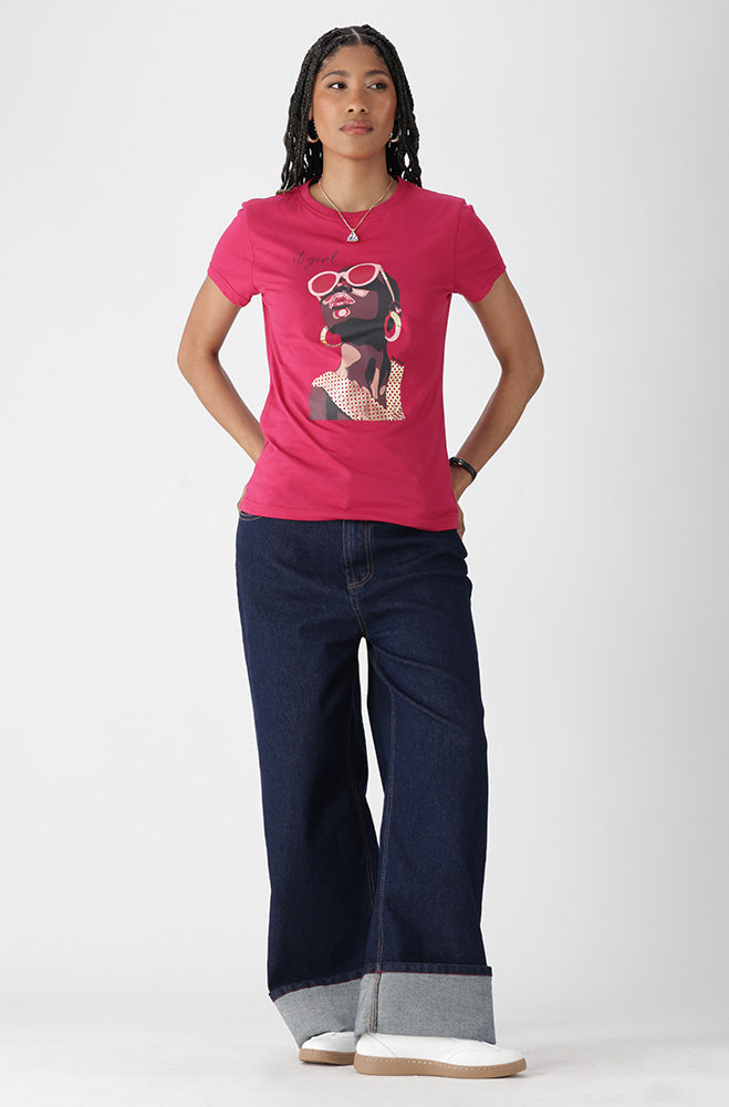 Ladies | Zola Regular Fitted Graphic Tee T-shirts