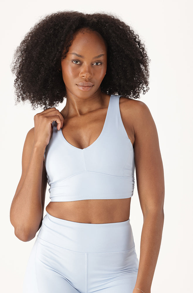 LUXE MOVEMENT BLUE ACTIVE SPORT BRA