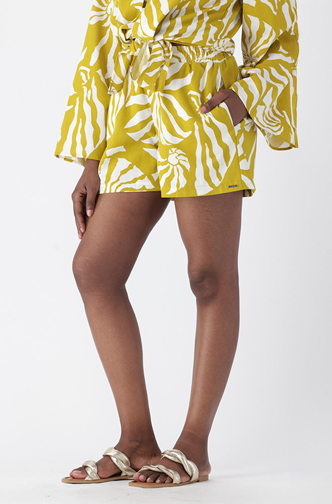 MELIA LINEN BLEND SHORTS