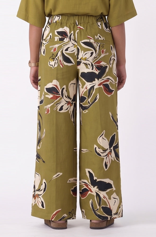 KARA PRINTED WIDE LEG PANTS