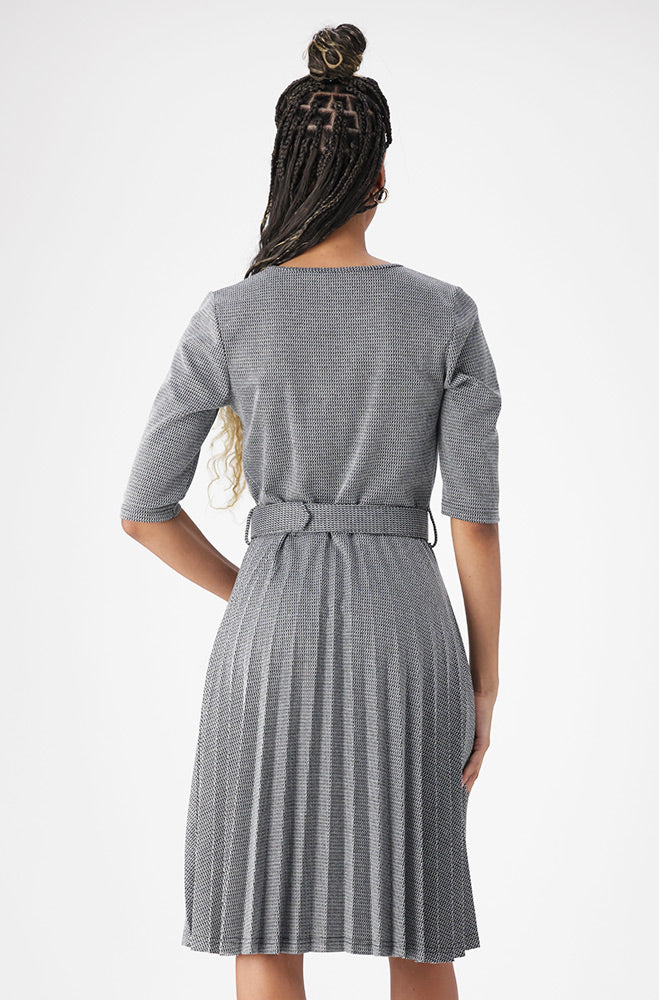 Ladies | Stefani Belted Pleated Dress _ 159546 Multi Dresses