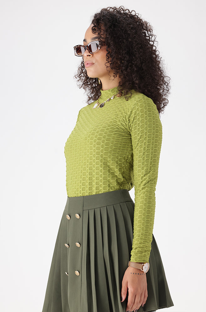 SERENA TEXTURED TURTLE NECK