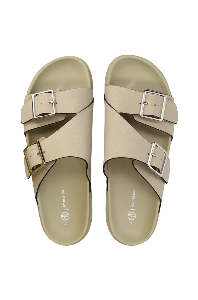 Nicola Double buckle moulded slide