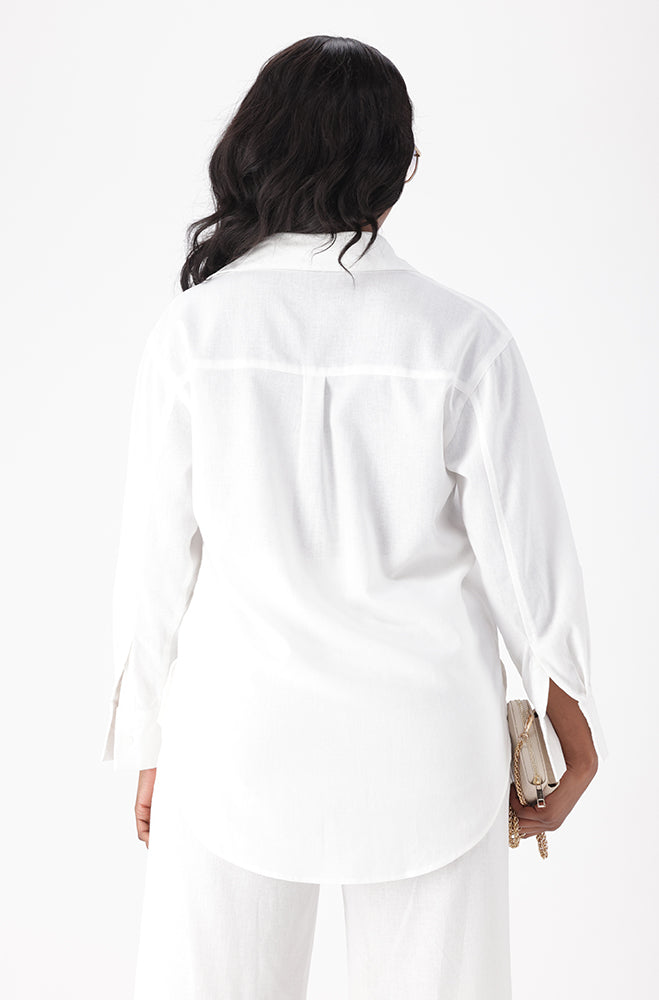 ARDEN LINEN BLEND SHIRT