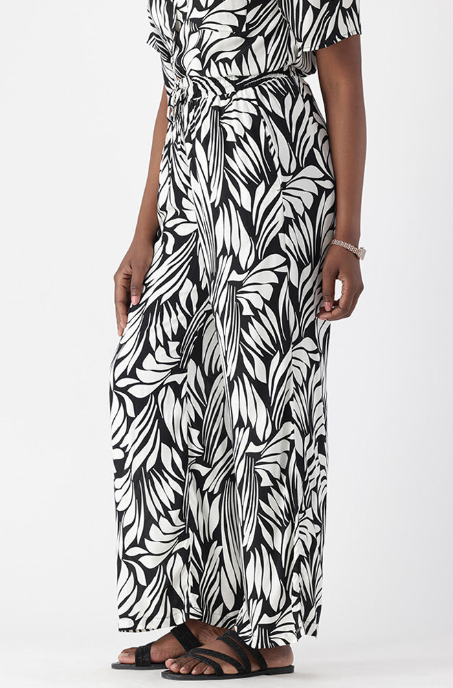 KIMBERLEY PRINTED WIDE LEG PANTS