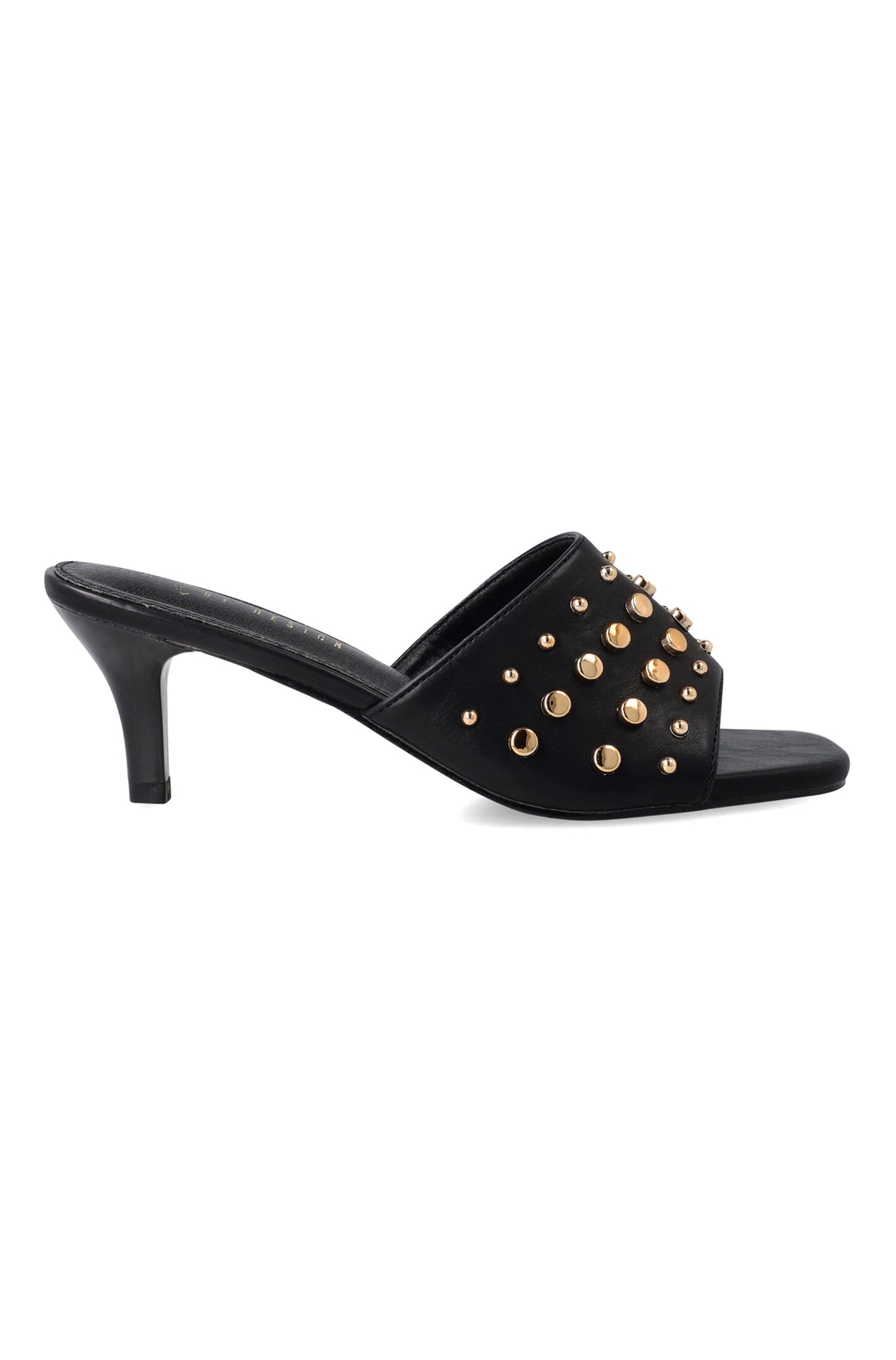 Footwear | Robz Studded Mule Kitten Heel Heels