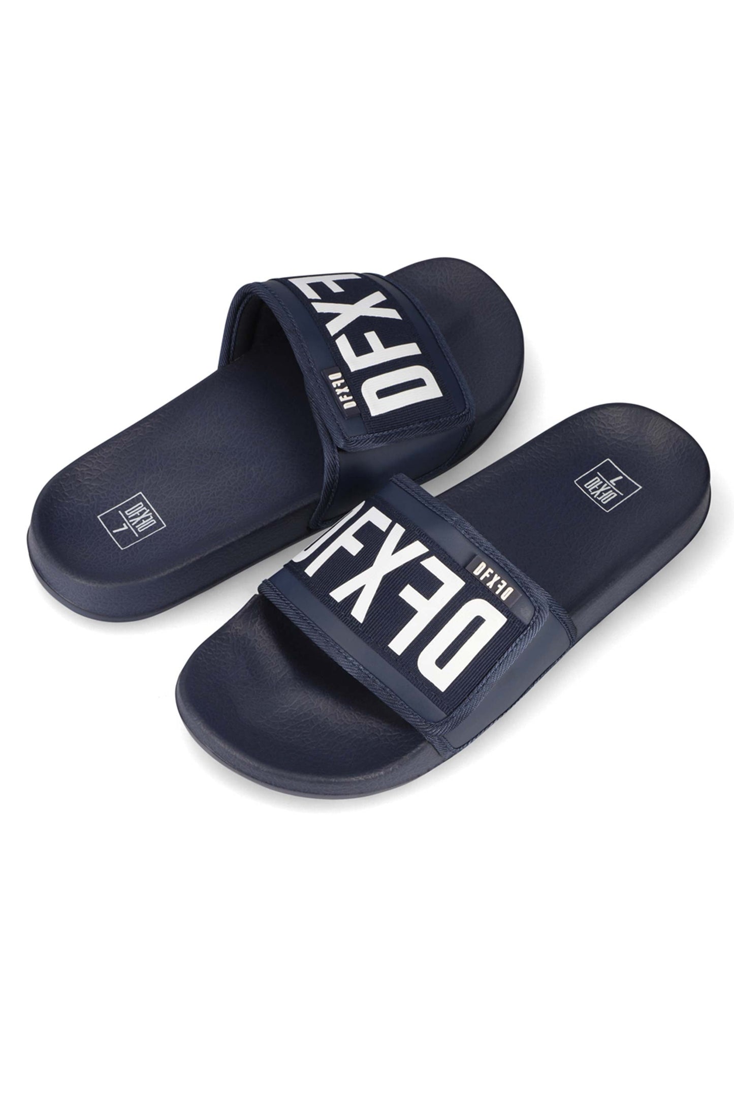 Footwear | Vincent Velcro Slide _ 163656 Navy Sandals