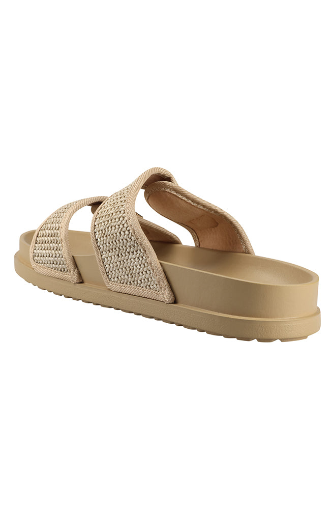 Rubain Double buckled woven molded sandal
