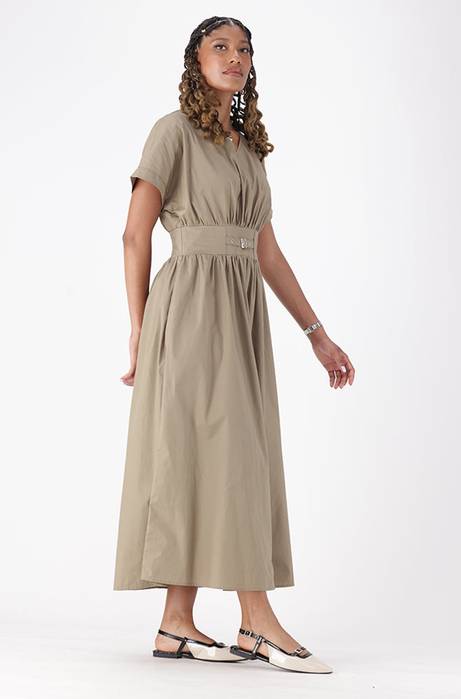 UMA BUCKLE DETAIL DRESS