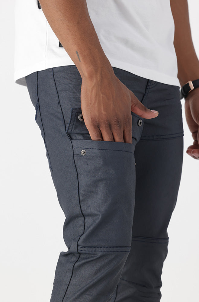 Mens | Zenvia Coated Tapered Fit Denim Jeans