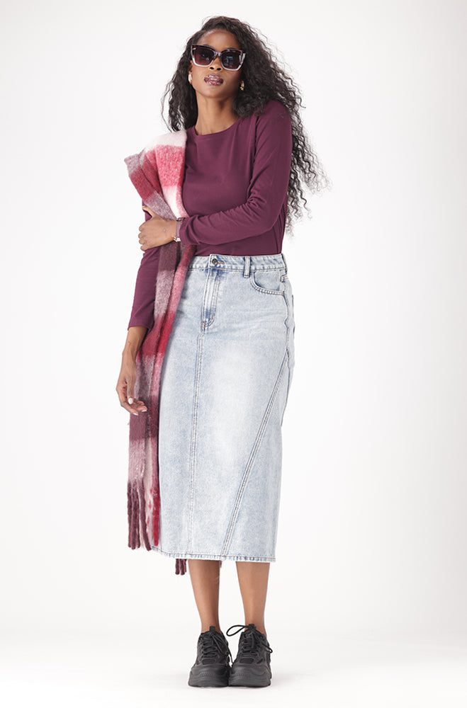 SADIE DENIM SKIRT