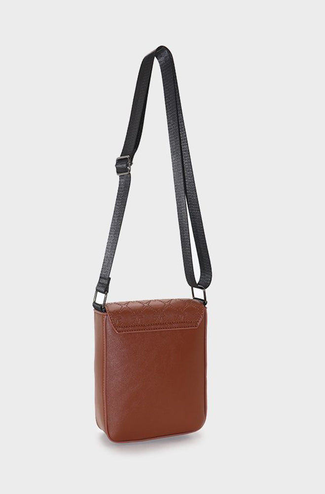 LIAM CROSSBODY BAG - BROWN