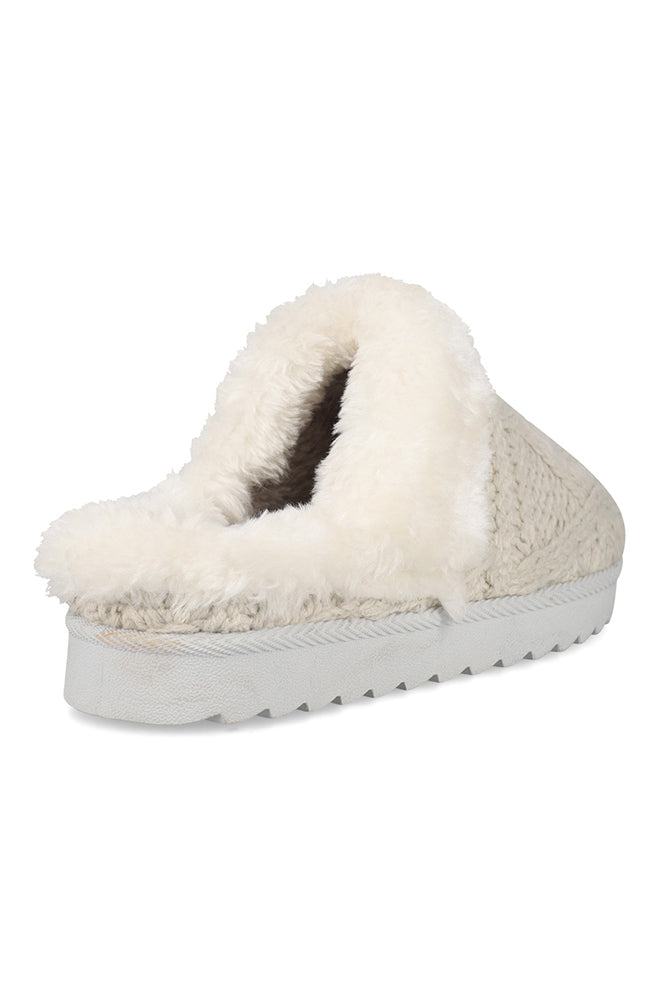 Mica cable knit slipper