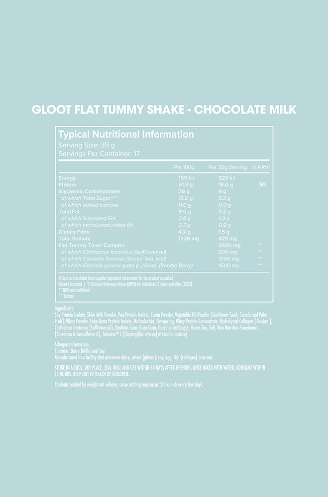 GLOOT FLAT TUMMY SHAKE CHOCOLATE
