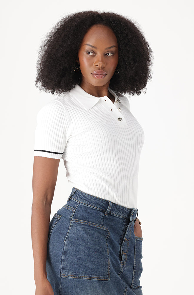 LYIA GOLFER KNITWEAR TOP
