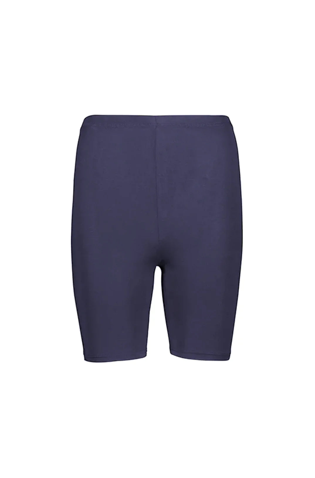 Dark blue athletic shorts with a smooth, matte finish.