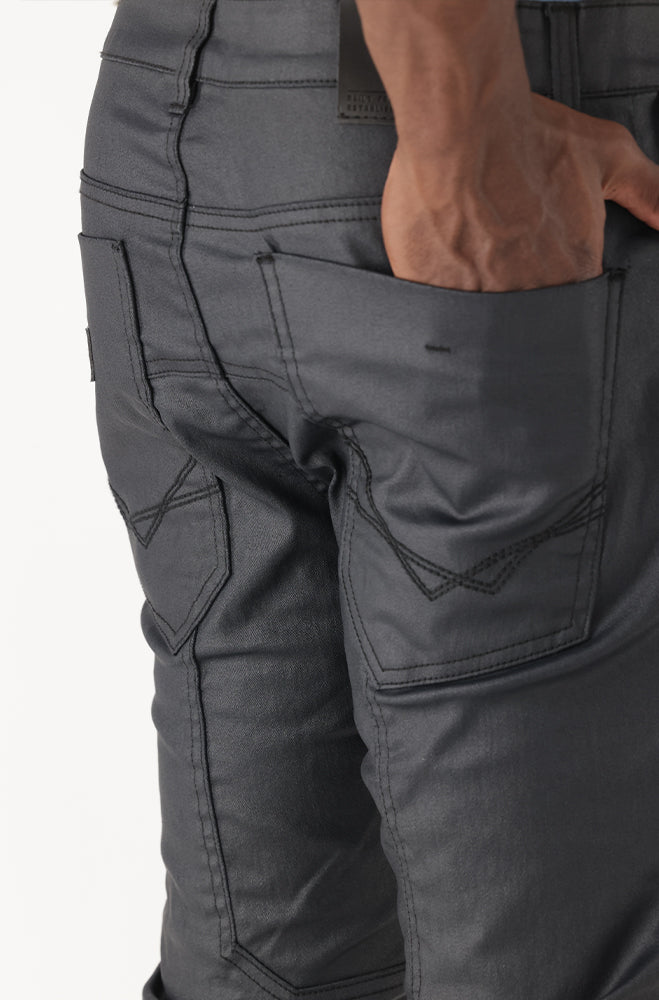 Dalston Coated Tapered Denim