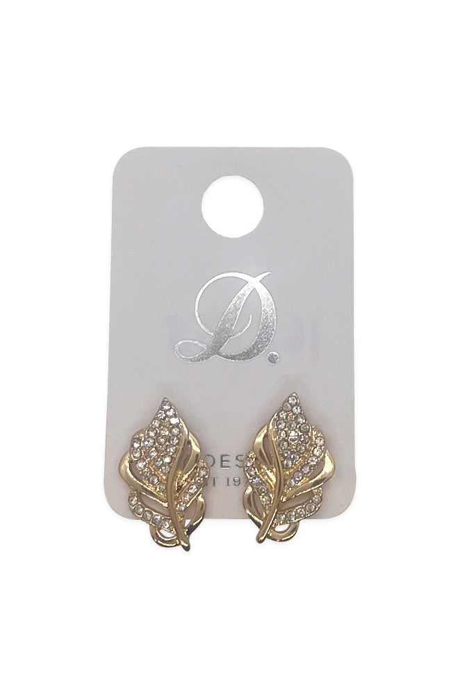 Accessories | Larrisa Leaf Shaped Studs _ 162853 Gold Earrings