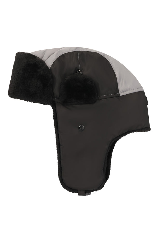 TAYLOR PUFFER TRAPPER HAT - BLACK