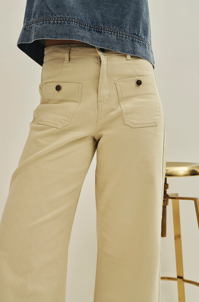 LUMA DENIM HI RISE WIDE LEG JEANS