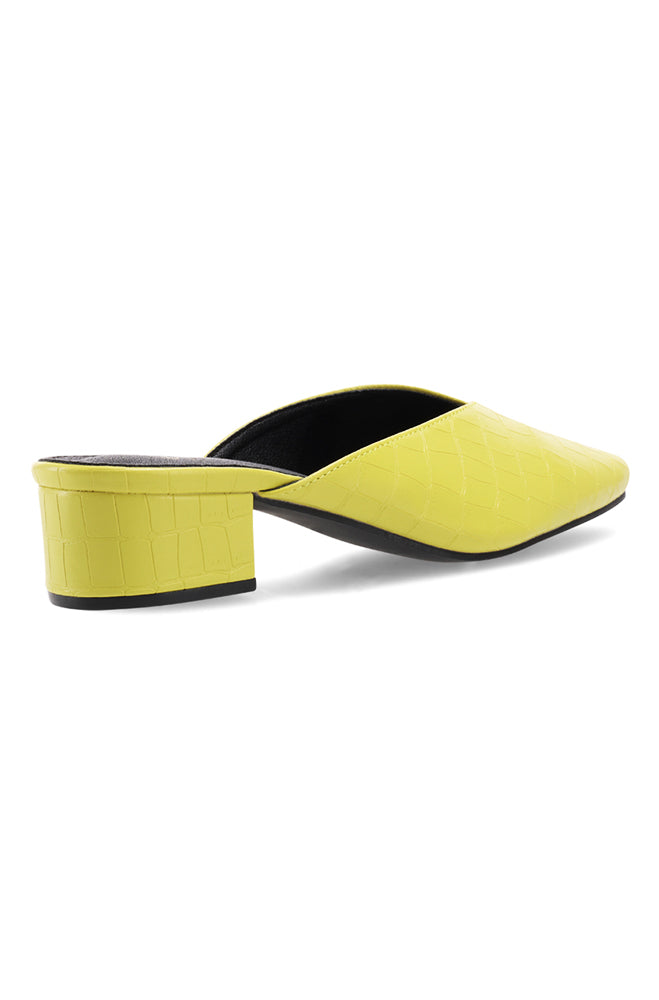 Zenobia Croc upper block heel