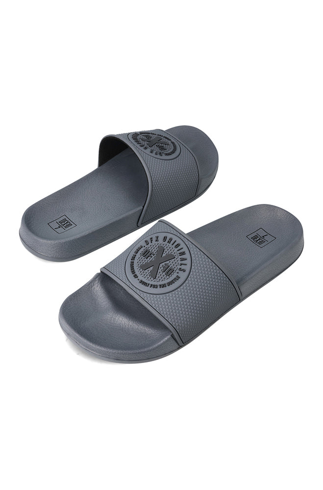 Footwear | Dfxd Self Embossed Slide _ 161198 Charcoal Sandals