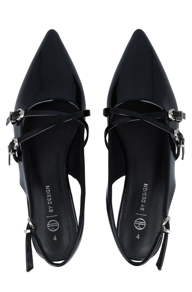 Anya Double strap pointy slingback formal pump