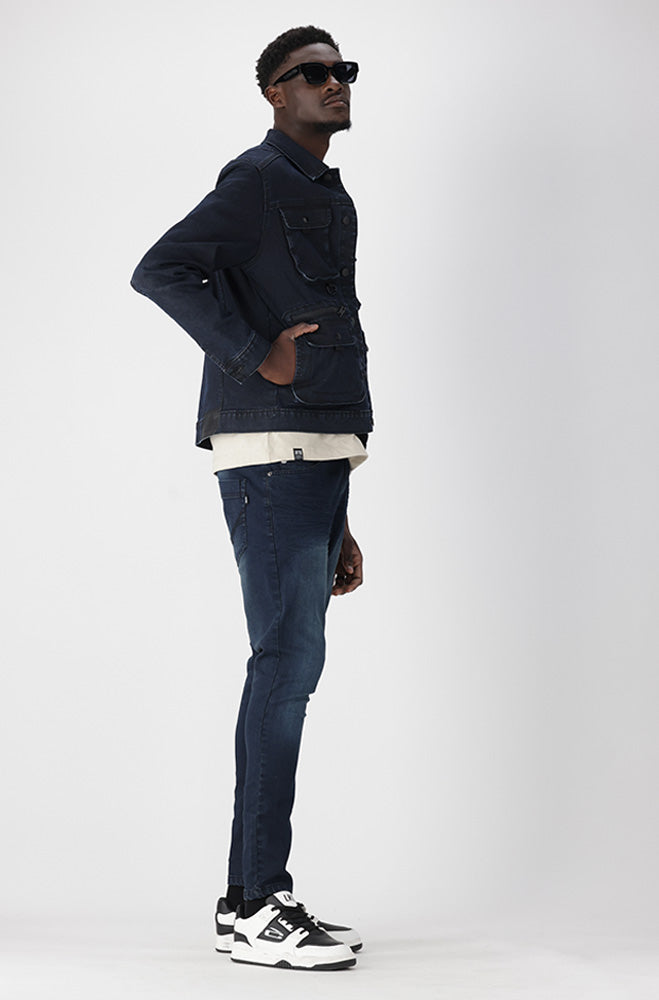 Mens | Carlton Denim Jacket _ 164238 Dark Wash Trucker Jackets