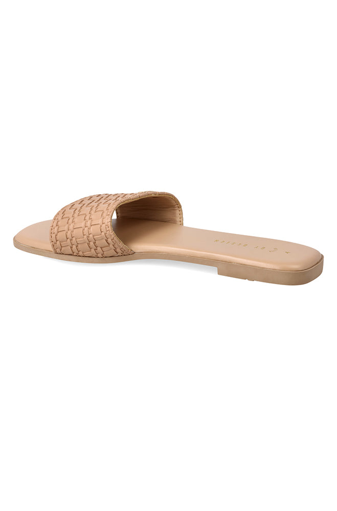 Footwear | Jaqi Embossed Pu Upper Sandal _ 161468 Nude Sandals