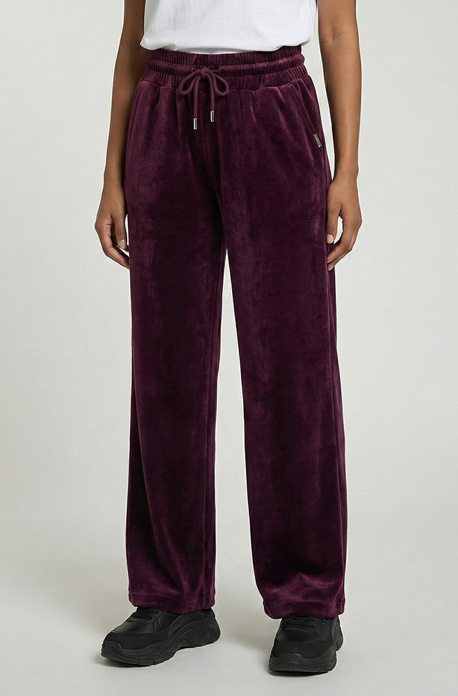 TARA WIDELEG VELOUR PANTS