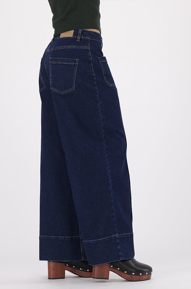 KIRIA DENIM PINTUCK WIDELEG