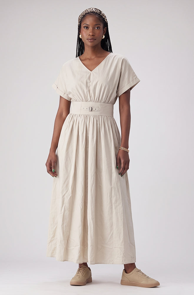 UMA BUCKLE DETAIL DRESS