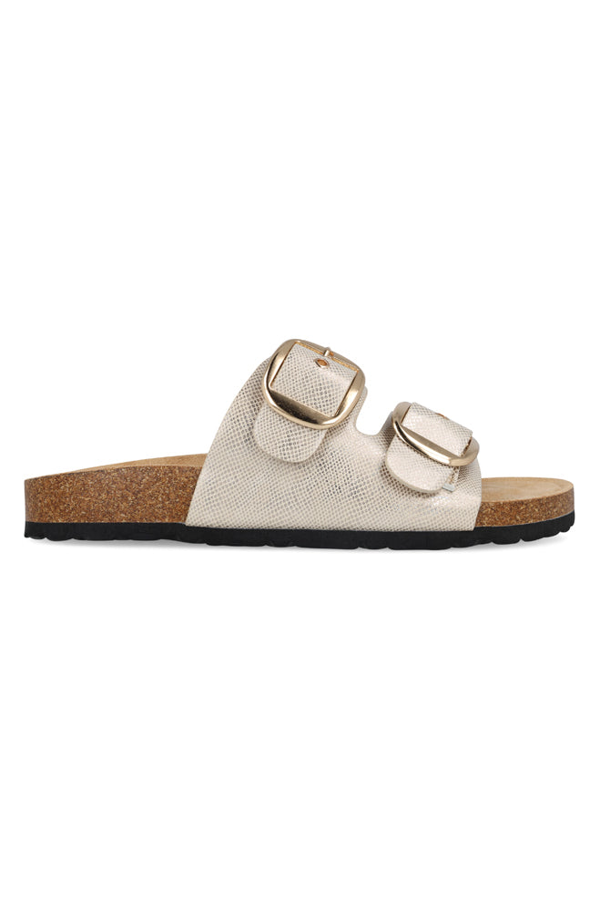 Reena Moulded double buckle birkie sandal
